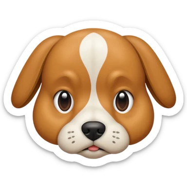 Dog being stubborn  sticker