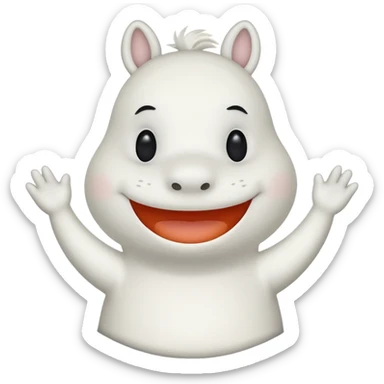 moomin smiling sticker