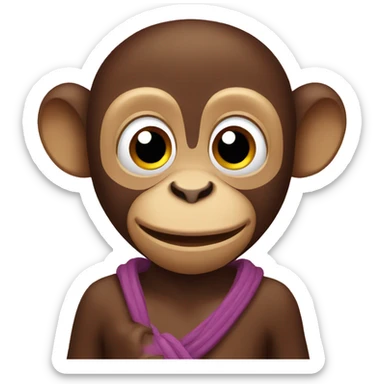 Monkey sticker