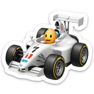 Egg in formula 1 car sticker