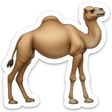Two-humped camel sticker