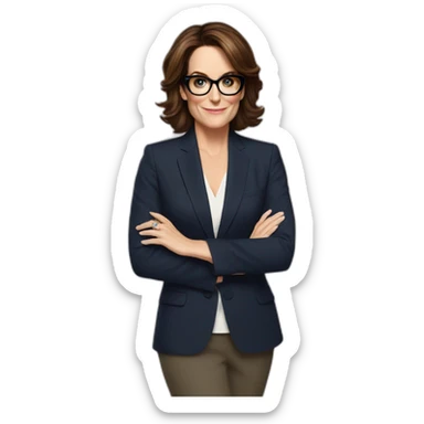 Tina fey sticker