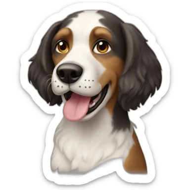 An anthropomorphic dog sticker