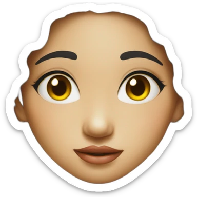 Balinese girl traditional close up sticker