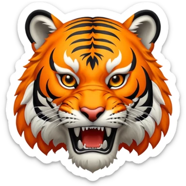 Harrisburg High School Tiger Logo with H sticker