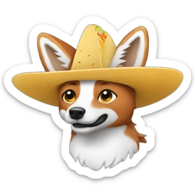 Tacos sur un renard sticker