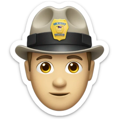 Officer investigator sticker