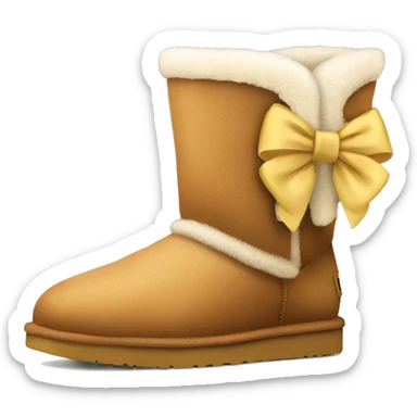 Ugg with bow sticker