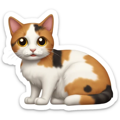 Calico cat sticker