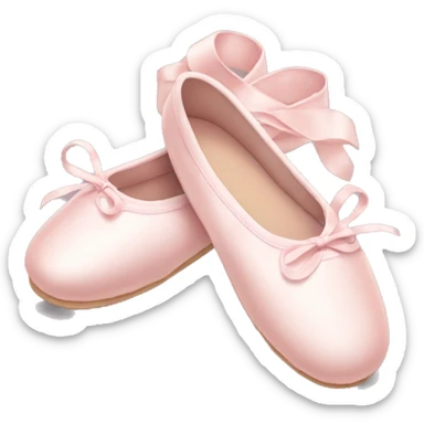 Pale pink ballet shoes sticker