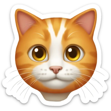 Orange cat emoji sticker