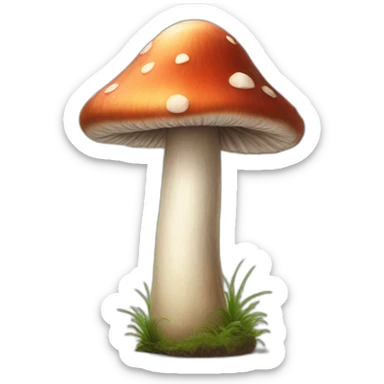 shroom sketch sticker