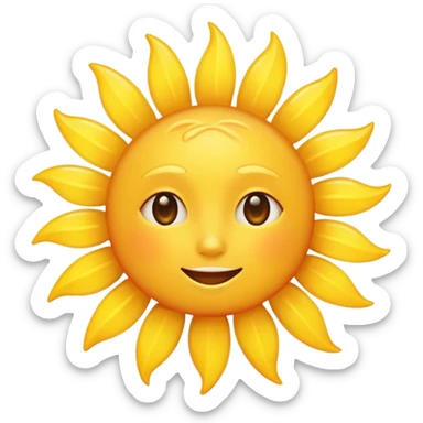 The sun is shining bright  sticker