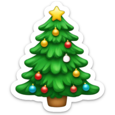 Un sapin de Noël décoré de pulls sticker