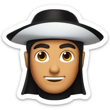 zorro color naranja riendose sticker