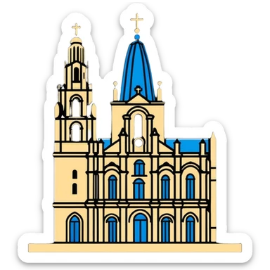 cathedral of santiago de compostela sticker
