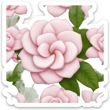 Light pink gardenia detailed sticker