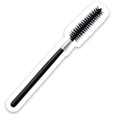 black mascara wand sticker