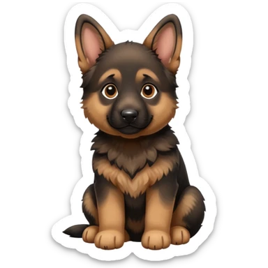 German shepherd puppy cute sticker