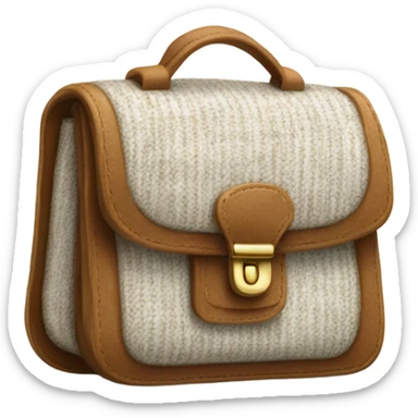 Tweed white bag  sticker