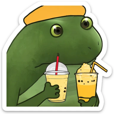 Boba sticker