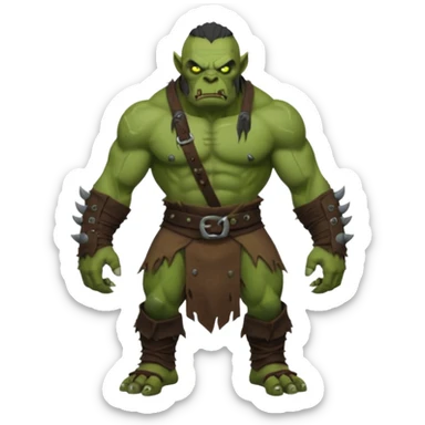 Orc from Lord of the Rings very creepy full body sticker
