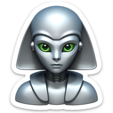 Alien sphinx sticker