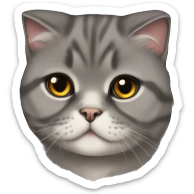 scottish fold cat sticker
