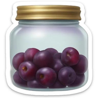 jar of vietnamese dried plum sticker