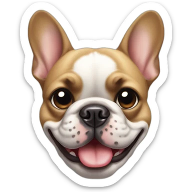 french-bulldog-face-smiling-one-eye-blinking sticker