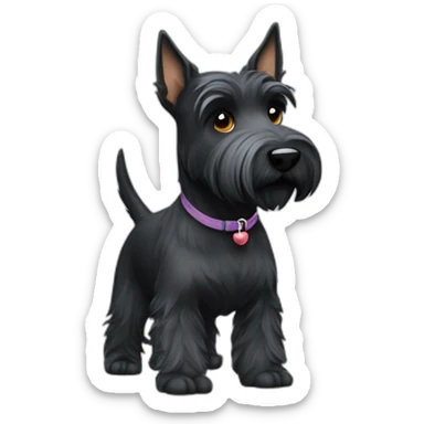 scottish-terrier-dog-walking sticker