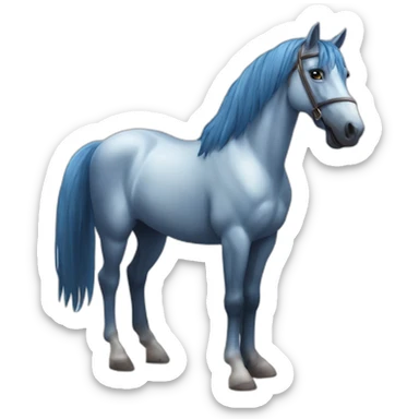 Le jeune à des grands chevaux bleu +🤩 sticker