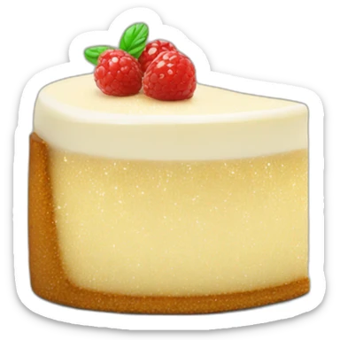 Glitter cheesecake sticker