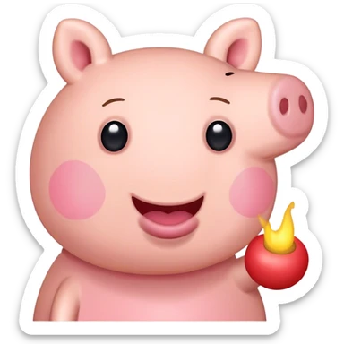 peppa pig mewing sticker