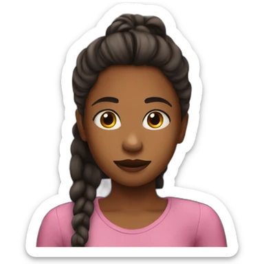 Girl in a movie sticker