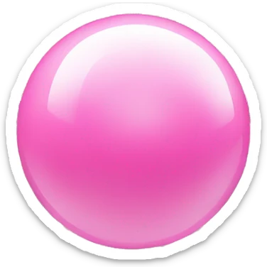 Pink Pool Ball sticker
