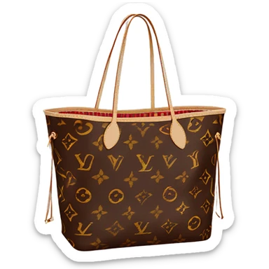 Luis Vuitton neverfull tote bag  sticker