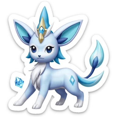 Primarina-Glaceon-Suicune-Amaura-Dialga-fusion sticker