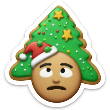 Christmas cookie sticker