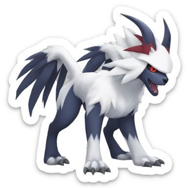 Cool Edgy Absol-Nargacuga-Zangoose-Quilava, full body sticker