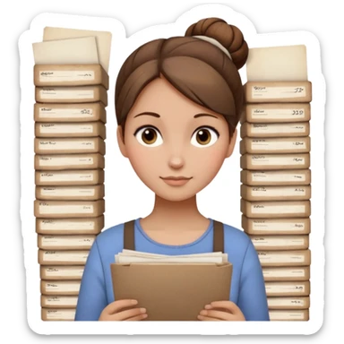 one photo with bun like catalog cards from delivery  sticker