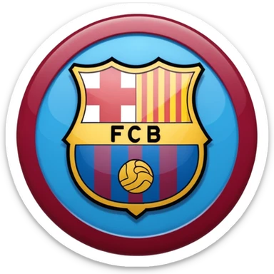 Logotipo de fc barcelona sticker