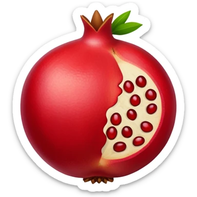 A pomegranate emoji  sticker