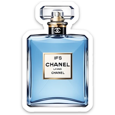 Blue Chanel perfume  sticker