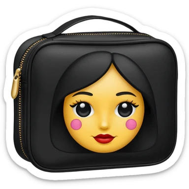 Makeup bag sticker