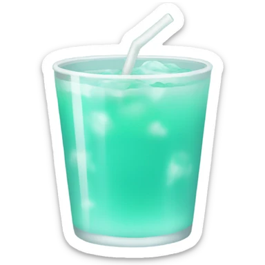 light teal drink sticker