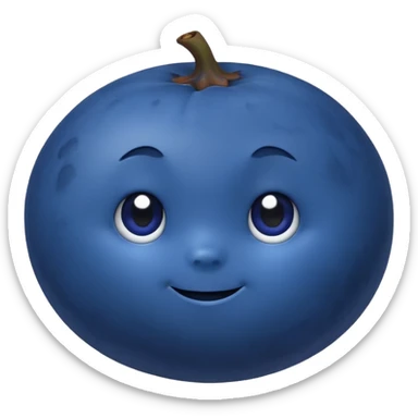 Blueberry sticker