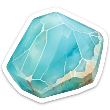 peruvian opal gemstone raw crystal sticker