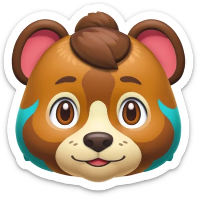 Animal crossing character sticker