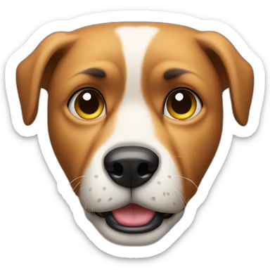 Dog expressing a lack of interest sticker